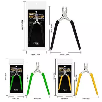 Красочные ножницы для локтевого отростка ногтя, средство для удаления вросшей омертвевшей кожи, кусачки для дизайна ногтей, кусачки для кутикулы, кусачки для стрижки кромок, маникюрные плоскогубцы, инструмент розовый