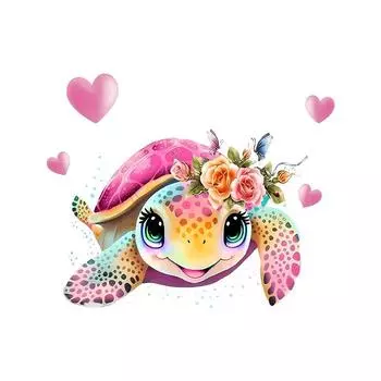 Красочные океанские милые черепахи раковины креативная ванная водонепроницаемая наклейка для туалета детская комната стол декор виниловые наклейки 30x30cm