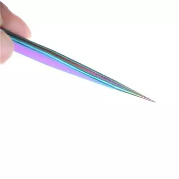 Красочные пинцеты из нержавеющей стали для прививки ногтей, инструменты для наращивания ресниц, пинцеты для ресниц