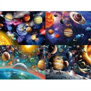 Красочные планеты Космическая красота 5D DIY Алмазная картина Вышивка Крестом Домашний декор 30*40