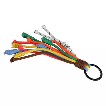 Красочные плетеные вручную брелоки для ключей, ремесленный брелок с радужным плетением, красочный и практичный брелок для сумки