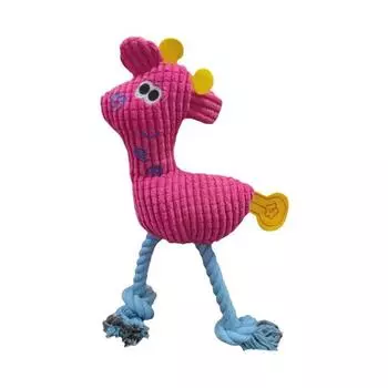 Красочные плюшевые игрушки для собак с пищащими игрушками, устойчивые к укусам, модель оленя, пищащие игрушки для чистки зубов красный