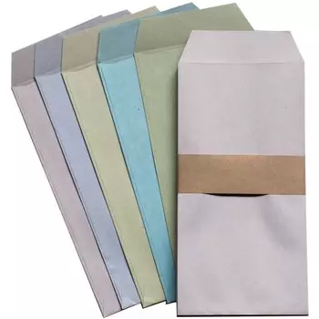 Красочные Pochi ассорти 5 Dull 50 x Размер конверта 5 50 Пакет, Цвета, Цвет, Штук, 9,5 18,8 см/Размер банкомата/Купюра (Разные цвета, штуки)