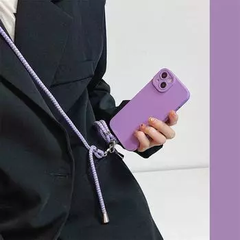 Красочные ремешки для мобильных телефонов, милые спортивные регулируемые ремешки, стильный длинный веревочный кулон для телефона для iPhone 14Pro, нейлоновый ремешок