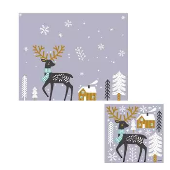 Красочные рождественские наклейки, съемные милые мультяшные наклейки на окна, романтические рождественские тематические украшения для вечеринок, рождественские украшения WWO