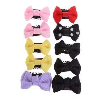 Красочные рождественские заколки с челкой, бантики, заколки для волос, боковые заколки для волос ручной работы, декор для хвоста, милые заколки для волос