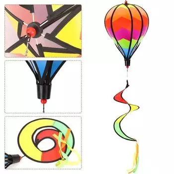 Красочные садовые ветряные вертушки детские игрушки в полоску прочные спиральные колокольчики для детского сада Style D
