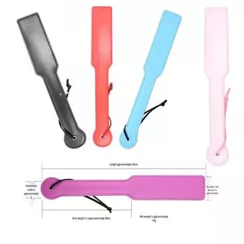 Красочные шлепки из ПУ кожи - Черные и розовые эротические шлепки для взрослых