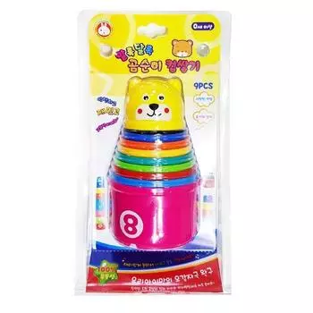 Красочные стаканчики Gomsuni, желтые, 1 шт., корейские детские товары