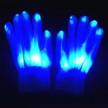 Красочные светящиеся перчатки для создания атмосферы на дискотеке Blue light [1]] All yards