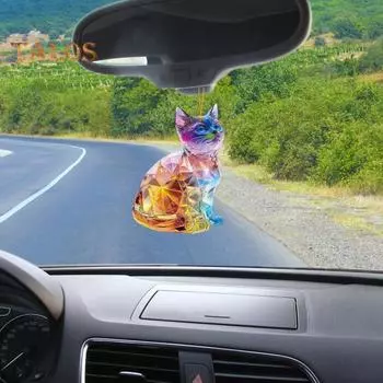 Красочные украшения в виде животных Акриловый брелок для ключей Рюкзак Подвесные украшения Зеркало заднего вида автомобиля Аксессуары Сумка для ключей Украшения на День святого Валентина C