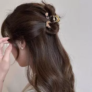 Красочные уксусная кислота коготь волос маленькая заколка для волос краб элегантный геометрический акула клип ежедневно разноцветный