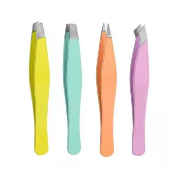 Красочные зажимы для бровей Пинцет для бровей Набор зажимов для бровей из 4 шт. Мини 63 Триммер для бровей Набор зажимов для бровей