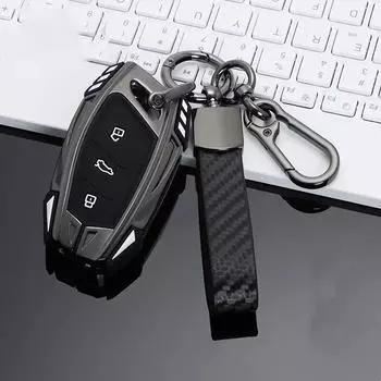 Красочный автомобильный чехол для смарт-ключа с пультом дистанционного управления, чехол-держатель для MG ZS EV MG6 EZS HS EHS 2019 2020 для Roewe RX5 i6 i5 RX3 RX8 ERX5 чёрный