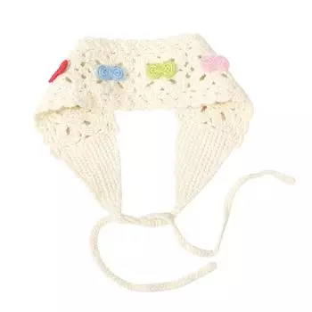 Красочный бант Вязаная повязка на голову Шарф для волос Эластичный платок для волос Шарфы для волос Аксессуары для волос