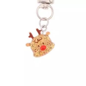 Красочный блестящий рождественский снеговик Санта-Клаус брелок в виде лося для ключей от машины держатель для сумочки брелок для наушников кулон ювелирные изделия рождественский подарок A1