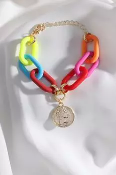 Красочный браслет-цепочка