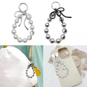 Красочный брелок для ключей с бабочкой из бисера, уникальный и стильный брелок с бантом, стильное украшение для кошелька и камеры чёрный