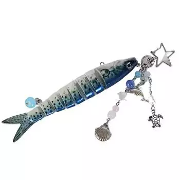 Красочный брелок с пластиковыми бусинами, искусственные рыболовные приманки, свимбейт, шнурок для телефона для повседневного использования и в подарок 4