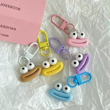 Красочный брелок в виде колбасы, забавная кукла, кулон, брелок для ключей, подвески для телефона, рюкзак, автомобильный декор, сумка, аксессуары красный