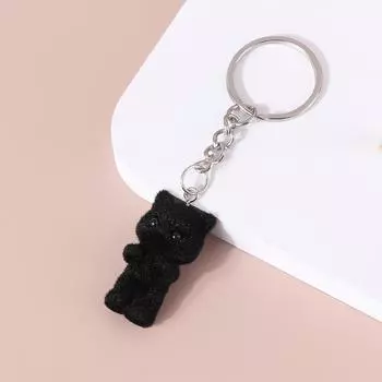 Красочный брелок в виде кролика в стиле тай-дай, мультяшный кролик, цепочка для телефона, чехол для наушников, подвеска, ремешок, сумка, декоративный брелок для автомобиля