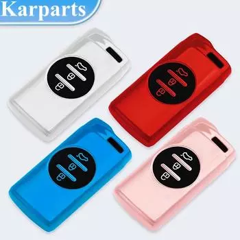 Красочный чехол для ключей из ТПУ для Chery Tiggo 8 Arrizo 5 7 Pro EQ7 5x 3x Tiggo 7, умный держатель, кольцо, защитные аксессуары, чехол красный