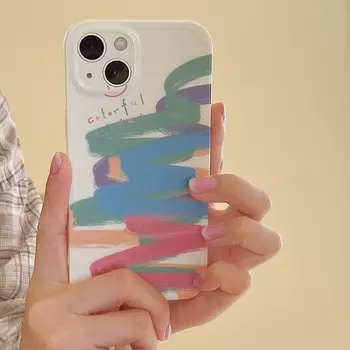 Красочный чехол для телефона Imd с граффити и смайликом, чехол для телефона Iphone 14 Pro Max Plus X Xsmax Xr 11 12 13 Promax Conque For iphone 13promax