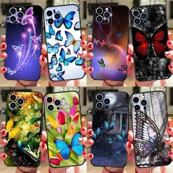 Красочный чехол для телефона с бабочкой для iPhone Samsung Galaxy Redmi Xiaomi Oppo OnePlus Note SA 7 8 9 10 11 12 13 14 20 21 22 23 53 54 Pro Max Plus Ultra iPhone 6 or 6S