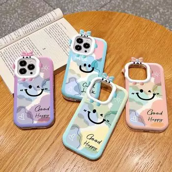 Красочный чехол для телефона с рисунком улыбки, линза монстра, мягкий защитный чехол для телефона iPhone, Huawei Honor Infinix Tecno Honor 50