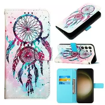 Красочный чехол-книжка из искусственной кожи с колокольчиками ветра для iPhone Samsung Huawei Honor Xiaomi Redmi Oppo vivo Sony Google TCL Infinix... Tecno Camon 30