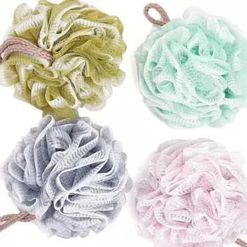 Красочный цветок для ванны, градиентный шар для ванны, мягкий для мужчин и женщин, втирание в ванну, артефакт, богатый пузырь серый