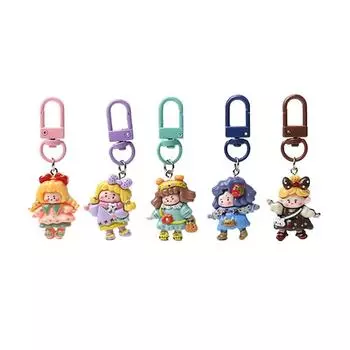 Красочный Дофамин Милая Маленькая Девочка Брелок Личность Сумка Милый Мультяшный Подвеска Украшения Маленькие Аксессуары синий