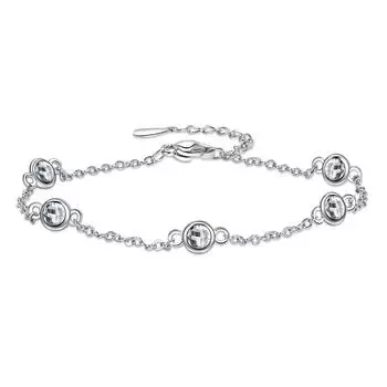 Красочный геометрический браслет для женщин, темпераментный простой геометрический стиль Ins персонализированный кристалл циркон сладкие украшения для рук