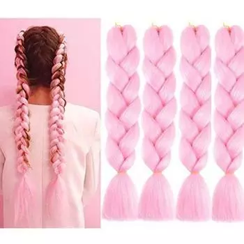 Красочный градиент цвета, парик с косой, стиль хип-хоп, натуральный парик с косичками, парик из высокотемпературного волокна, гладкий женский парик