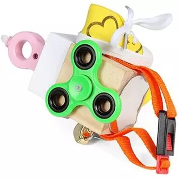 Красочный игровой центр, кубик для занятий ребенком, игрушка-куб для занятий, кубик для занятий в автобусе, кубик для автобуса, кубик для развития моторики, игрушка Монтессори 6*11*3.5cm