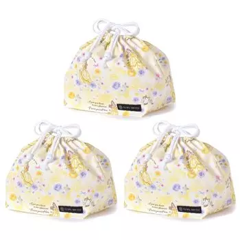 КРАСОЧНЫЙ КОНФЕТНЫЙ СТИЛЬ Disney Drawstring Medium Gusseted Lunch Bag Name Belle BEAUTY AND THE BEAST Belle Princess Belle Набор из 3 стильных средних Gusseted
