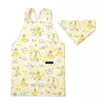 КРАСОЧНЫЙ КОНФЕТНЫЙ СТИЛЬ Disney Задний фартук для девочек Просто наденьте задний фартук с треугольными бретельками Belle КРАСАВИЦА И ЧУДОВИЩЕ Belle Принцесса Belle N7909010