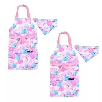КРАСОЧНЫЙ КОНФЕТНЫЙ СТИЛЬ Фартук без пушистых и милых конфетных наборов для для банданы для детей для начальной школы начальная школа N9002642 Детский
