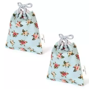 КРАСОЧНЫЙ КОНФЕТНЫЙ СТИЛЬ LAURA ASHLEY Сумка на кулиске Средняя без ластовицы Сумка для школьного обеда Ena s Garden Набор из 2 стильных детских сумок на кулиске Средняя