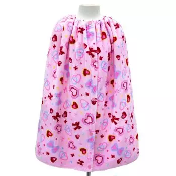 КРАСОЧНЫЙ КОНФЕТНЫЙ СТИЛЬ Обертка для бассейна 64 см, сверкающая красота с сердечками и лентами N4901800 Полотенце, для девочек, полотенце, Имабари, полотенце, дети, длина,