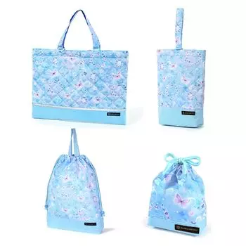 КРАСОЧНЫЙ КОНФЕТНЫЙ СТИЛЬ Стеганый Входной Комплект Сумка для уроков и с Лунной Бабочкой и Дизайн для Девочек 4 предмета Детский сад/Школа (Включает в себя