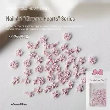 Красочный крест и звезда Chrome Hearts Нейл-арт смола бант аксессуары