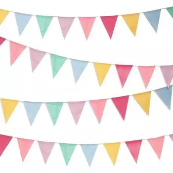 Красочный кулон с флагом, подвесное украшение, яркий цвет, двусторонние флаги с принтом, свадебное, рождественское украшение для дома разноцветный