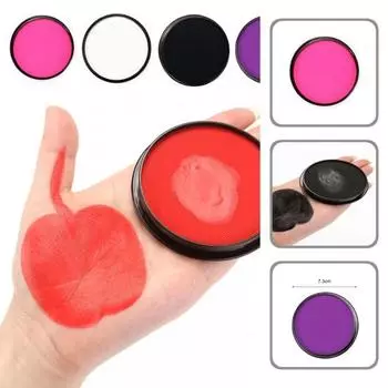 Красочный макияж Краска для лица и тела Яркая модная краска для лица премиум-класса чёрный