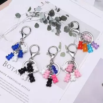 Красочный милый медведь подарок для женщин липкий брелок модные аксессуары брелок ювелирные изделия брелок A