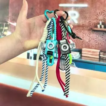 Красочный мини-брелок в форме камеры, подвеска в виде камеры, милая любовь, пряжка для пары Style-B