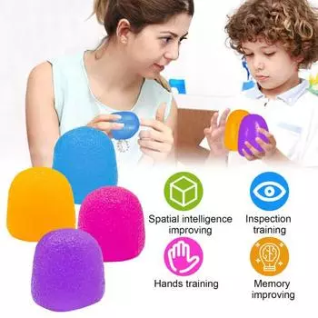 Красочный мяч для снятия стресса, портативная игрушка для путешествий, сенсорный мяч для снятия тревожности, для детей и взрослых розовый