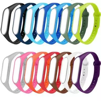 Красочный мягкий силиконовый браслет для Xiaomi Mi Band 3 Ремешок Замена смарт-браслета Mi Band 3 Strap кофейный