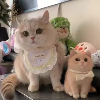 Красочный мультяшный нагрудник для кошек и маленьких собак One Size