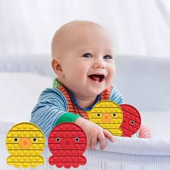 Красочный пресс-пузырь, настольные развивающие игрушки, детская интерактивная игра красный